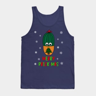 Merry Prick Mas - Cactus In Christmas Tree Pot Tank Top